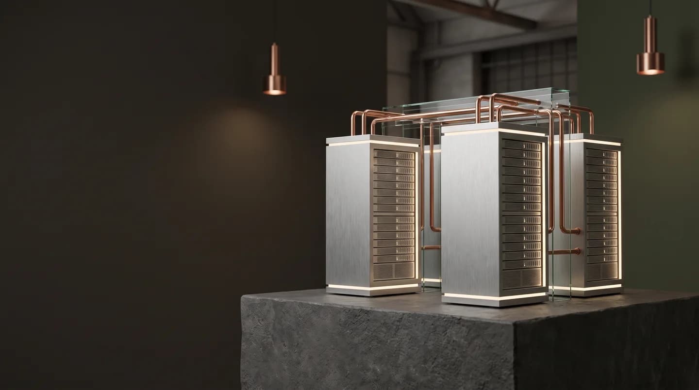Illustrative connected infrastructure representing data moving between systems