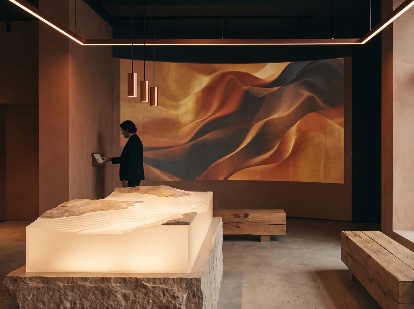 Illustrative immersive experiences environment